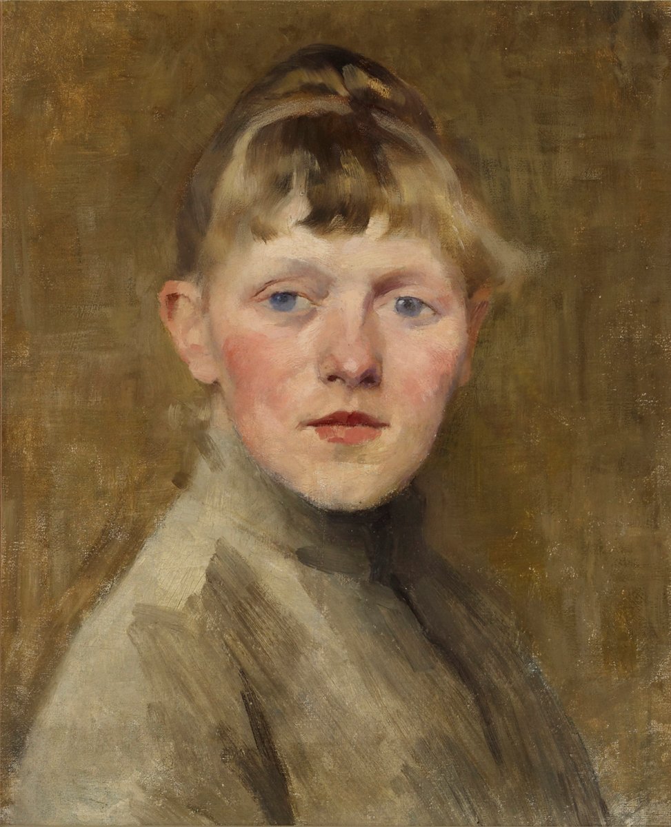 Helen Schjerfbeckin maalaus: omakuva