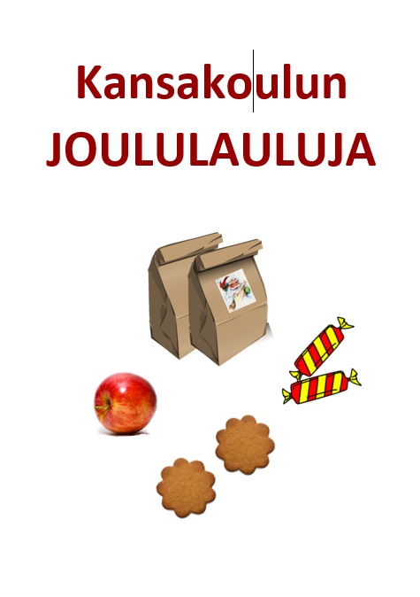 Kansakoulun joululauluja -vihkon kansi