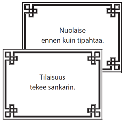 sananlaskukortteja