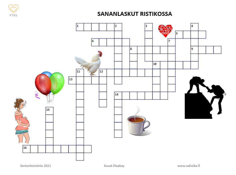 Sananlaskut ristikossa.