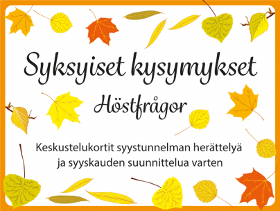 Helpompien syyskysymysten mainos.