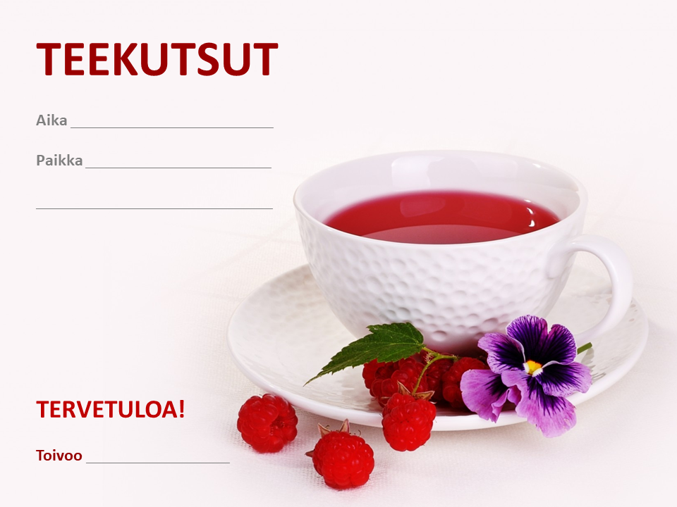 Teekutsumainos: erilaisia teepannuja